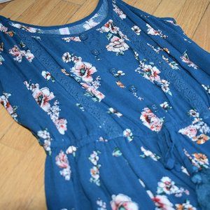 Navy and Floral Print Jumpsuit from Target